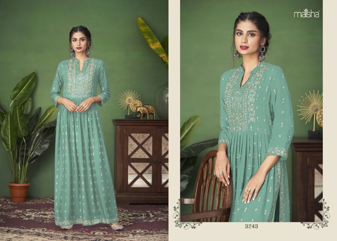 Monsoon 5 Nx By Maisha Designer Kurti With Bottom Catalog